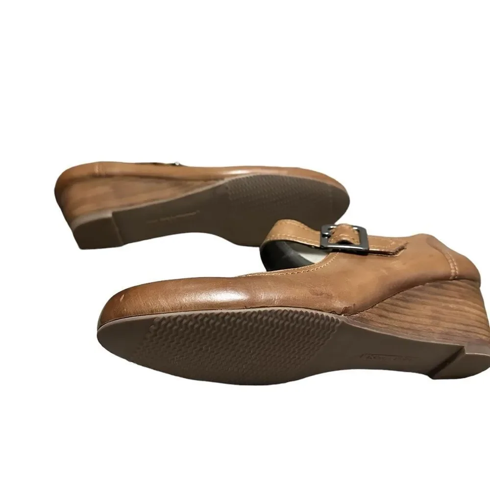Ros Hommerson Havana Coffee burnished Lea wedge size 10SS new